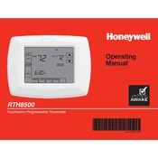 Honeywell RTH8500 Thermostat manual cover