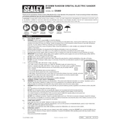 Sealey OS400 Sander manual cover