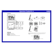 Casio ID14 Clock manual cover