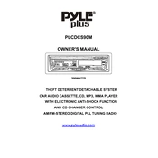 Pyle PLCDCS90M Cassette Radio manual cover