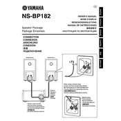 Yamaha NS-BP182 Speaker manual cover