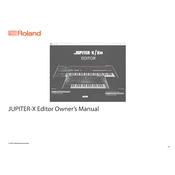 Roland JUPITER-X Editor manual cover