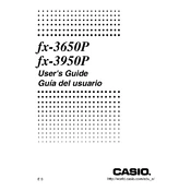 Casio fx-3650P Calculator manual cover