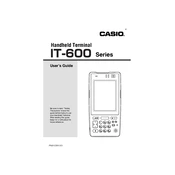 Casio IT-600 Terminal manual cover