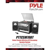 Pyle PTTCSM70BT Speaker manual cover