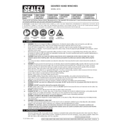 Sealey GWC1200B Winch manual cover