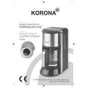 Korona 10290 Coffee Maker manual cover