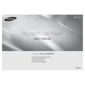 Samsung BD-F5100 Series Blu-ray Player manual cover