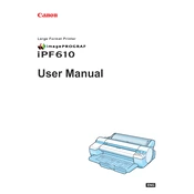 Canon imagePROGRAF iPF610 manual cover