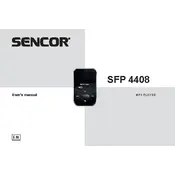 Sencor SFP 4408 BK MP3 Player manual cover