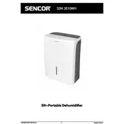 Sencor SDH 2010WH Dehumidifier manual cover