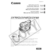 Canon ZR60 manual cover