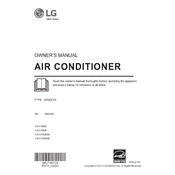 LG LW1016ER LW1016ER.ASWAHDP Air Conditioner manual cover