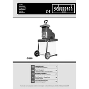 Scheppach GS60 5904403901 Garden Shredder manual cover