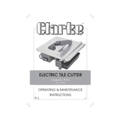 Clarke 3400500 ETC6 Electric Tile Cutter manual cover