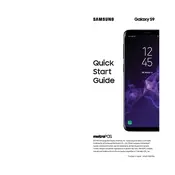 Samsung Galaxy S9 MetroPCS SM-G960UZBATMK Phone manual cover