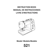 Janome 521 Sewist manual cover