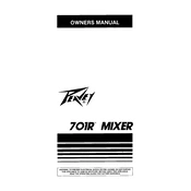 Peavey 701R Mixer Mixer manual cover