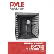 Pyle PSIB27 Sound Booth manual cover