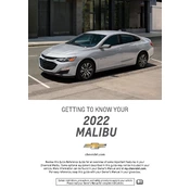 Chevrolet Malibu 2022 manual cover