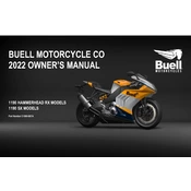 Buell 1190 SX 2022 Motorcycle manual cover