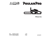 Poulan Pro PRCS16i Chainsaw manual cover