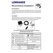 Lowrance StructureScan Transducer manual cover