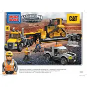 Mega Bloks Mattel World Builders Cat Heavy-Duty CYY05 Construction Set manual cover