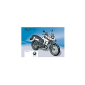 BMW F 800 GS 2009 Motorcycle manual cover