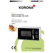 Korona 58100 Microwave manual cover