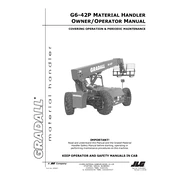 Gradall G6-42P Forklift manual cover