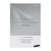 Samsung 1000W MX-F830B Home Theater System manual cover