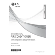 LG LW1513ER LW1513ER.AWYAUSH Air Conditioner manual cover