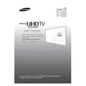 Samsung JU710D UN60JU710DFXZA TV manual cover