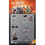 Mega Construx Mattel Heroes Ezio Micro Action Figure GBG37 Construction Set manual cover