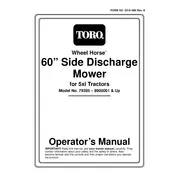 Toro Wheel Horse 60-inch 78395 Mower manual cover