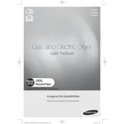 Samsung DV400EWHD Dryer manual cover