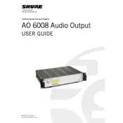 Shure A06008 Audio manual cover