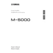 Yamaha M-5000 Amplifier manual cover