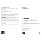 Kenmore 99098 111.99098 Refrigerator manual cover