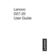 Lenovo D27-20 61E3-KCR1-WW Monitor manual cover