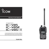 Icom IC-V85 Transceiver manual cover