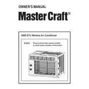 Master Craft MCRAC5KWM Air Conditioner manual cover