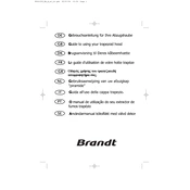 Brandt AD669XE1 Hood manual cover