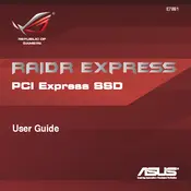 ASUS RAIDR Express PCIe SSD Storage manual cover