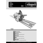 Scheppach PL55 3901802974 Saw manual cover