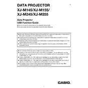 Casio XJ-M145 Projector manual cover