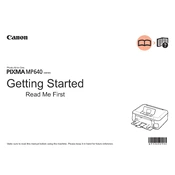 Canon Pixma MP640 Series K10344 manual cover