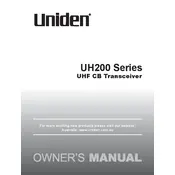 Uniden UH200 Series Transceiver manual cover