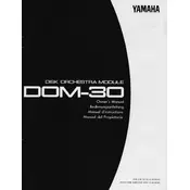 Yamaha DOM-30 Disk Orchestra manual cover